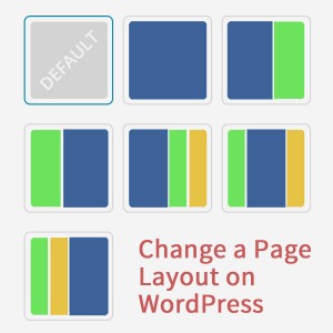 Change page layout WordPress website
