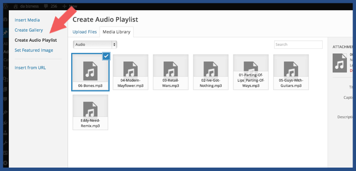 Create an Audio Playlist WordPress