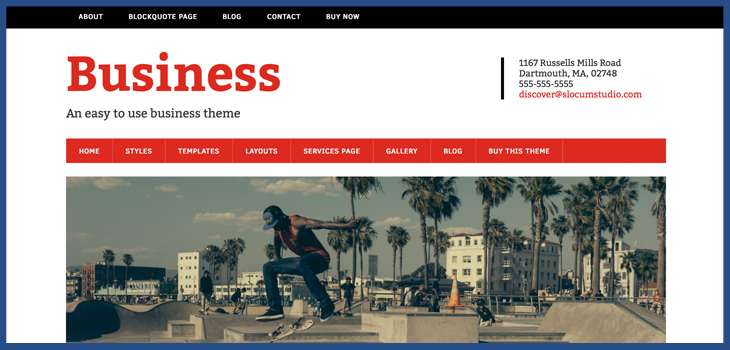 Modern Business Blog Theme for WordPress