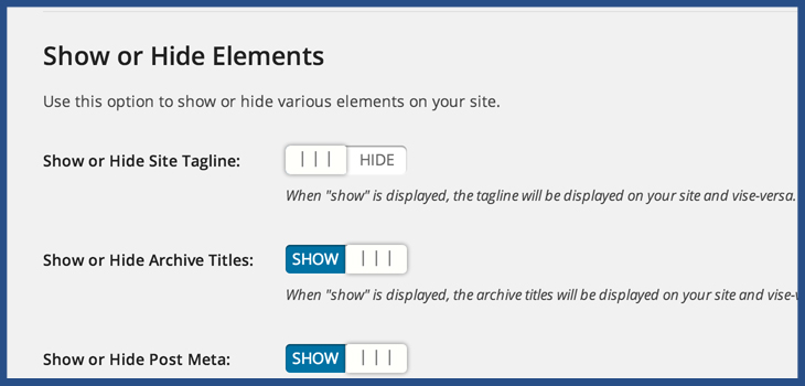 how to hide site tagline WordPress