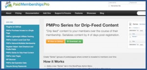 PMPro Series for Drip-Feed Content