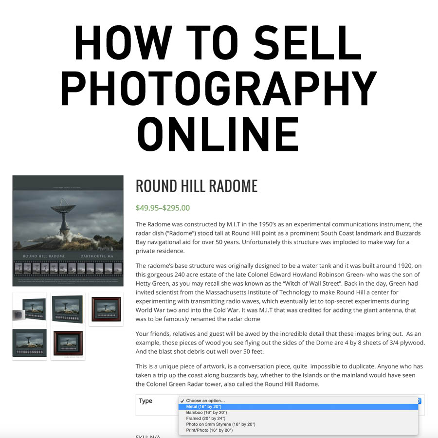 How to Sell Photography wordpress