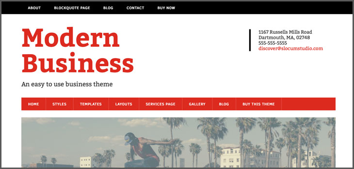 Modern Business WordPress Theme