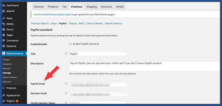 Set up PayPal on WooCommerce WordPress