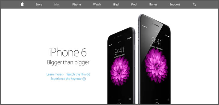 Apple Landing Page Design