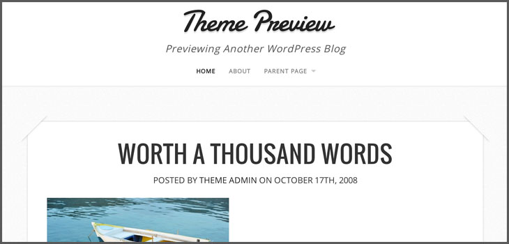 Capture WordPress theme