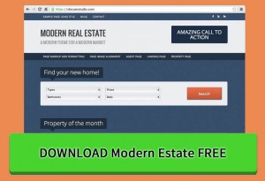 Get Free Modern Estate WordPress Theme