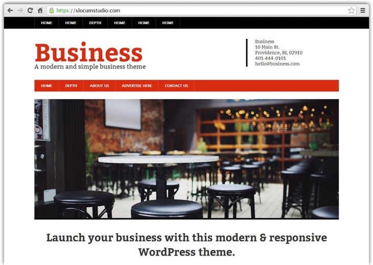Modern Business WordPress theme