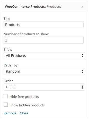 Put WooCommerce products on Front Page