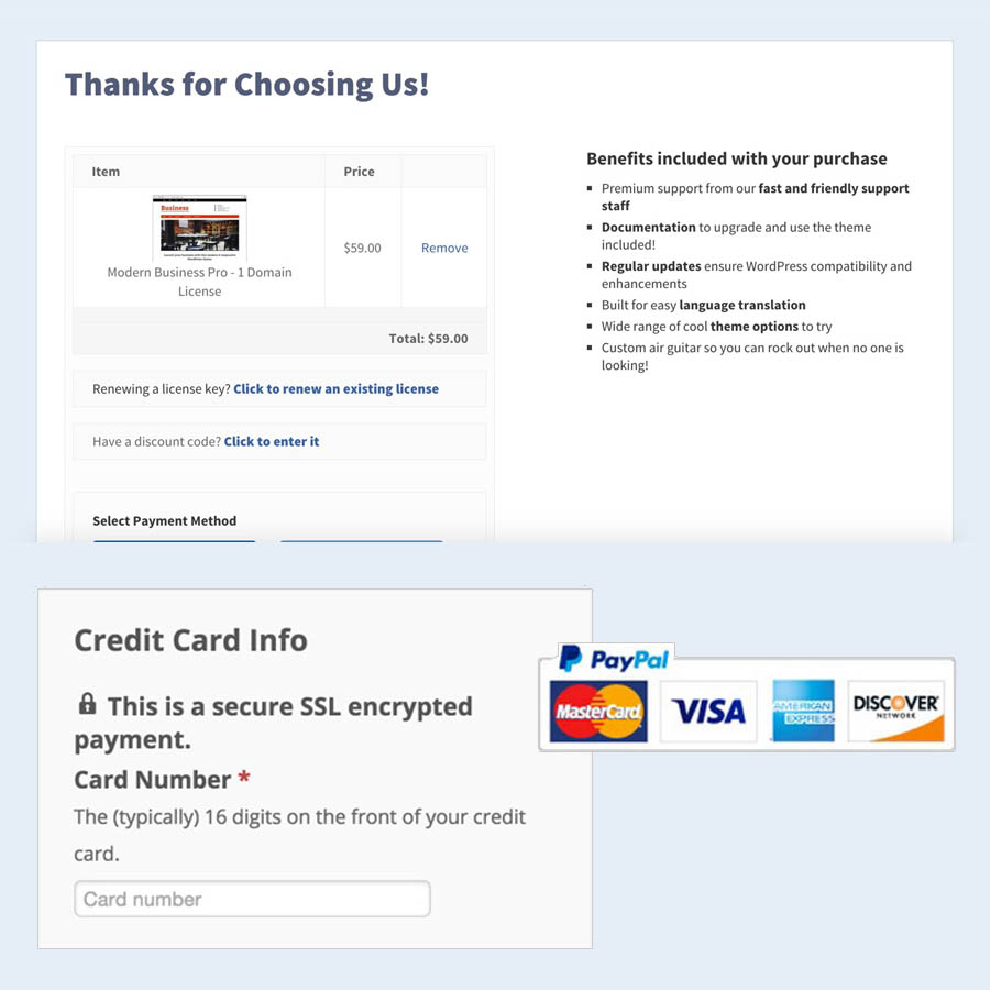 Create a checkout page on WordPress for better conversion