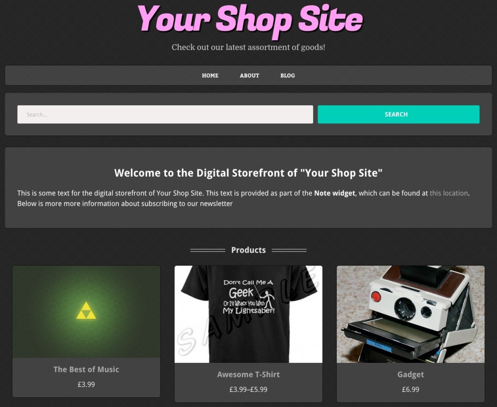 Display products on front page woocommerce