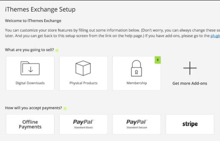 Setup iThemes Exchange